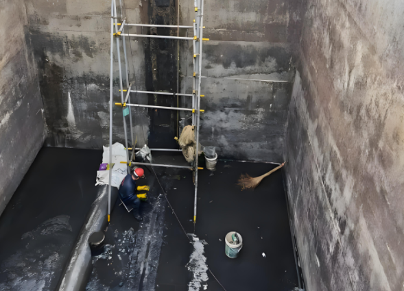 普陀区冷却水池防水堵漏工程